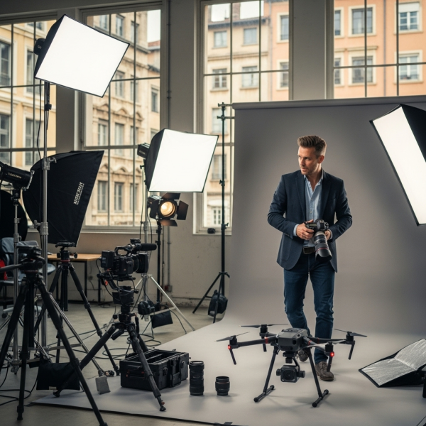 Où trouver une assurance RC professionnelle pour un photographe studio corporate incluant le matériel photo vidéo et drone à Lyon ?